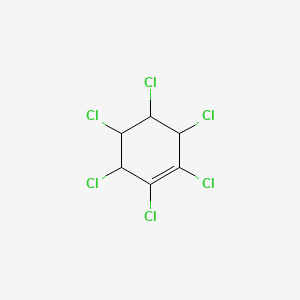 molecular formula C6H4Cl6 B12808463 1,2,3,4,5,6-Hexachlorocyclohexene CAS No. 57722-16-4