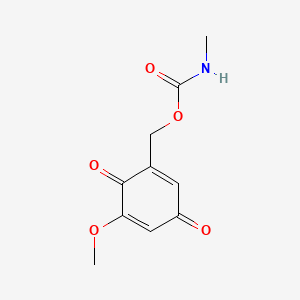 (5-Methoxy-3,6-dioxocyclohexa-1,4-dien-1-yl)methyl methylcarbamate