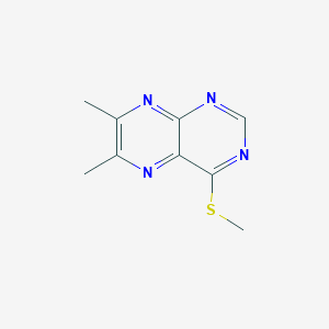 6,7-Dimethyl-4-(methylsulfanyl)pteridine