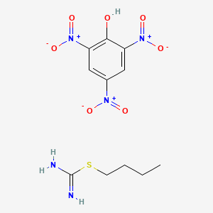 Butyl carbamimidothioate;2,4,6-trinitrophenol