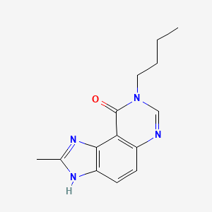 9H-Imidazo(4,5-f)quinazolin-9-one, 8-butyl-3,8-dihydro-2-methyl-