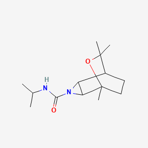 N-(1-Methylethyl)-5,7,7-trimethyl-6-oxa-3-azatricyclo(3.2.2.0(sup 2,4))nonane-3-carboxamide