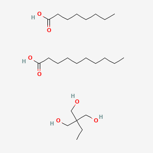 Decanoic acid; 2-ethyl-2-(hydroxymethyl)propane-1,3-diol; octanoic acid