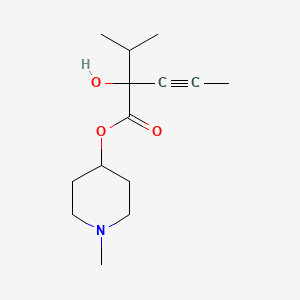 (1-methylpiperidin-4-yl) 2-hydroxy-2-propan-2-ylpent-3-ynoate