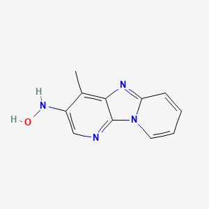 N-(6-methyl-1,3,8-triazatricyclo[7.4.0.02,7]trideca-2,4,6,8,10,12-hexaen-5-yl)hydroxylamine