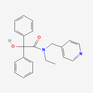 Benzilamide, N-ethyl-N-(4-pyridylmethyl)-