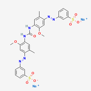 Benzenesulfonic acid, 3,3'-(carbonylbis(imino(5-methoxy-2-methyl-4,1-phenylene)azo))bis-, disodium salt