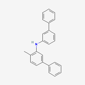 molecular formula C25H21N B12808648 N-([1,1'-Biphenyl]-3-yl)-4-methyl-[1,1'-biphenyl]-3-amine 