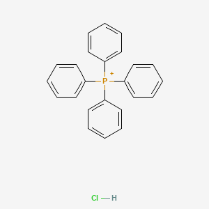 molecular formula C24H21ClP+ B12808698 Tetraphenylphosphanium;hydrochloride 