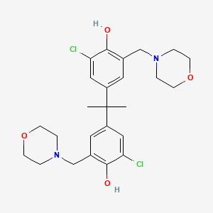 Phenol, 4,4'-(1-methylethylidene)bis(2-chloro-6-(4-morpholinylmethyl)-