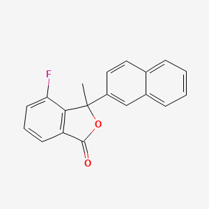 4-Fluoro-3-methyl-3-(2-naphthyl)-2-benzofuran-1(3H)-one