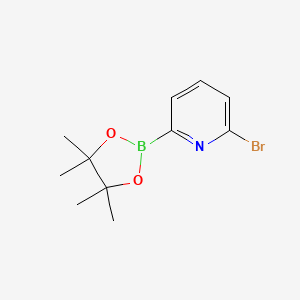 molecular formula C11H15BBrNO2 B1280872 2-溴-6-(4,4,5,5-四甲基-1,3,2-二氧杂硼环-2-基)吡啶 CAS No. 651358-83-7