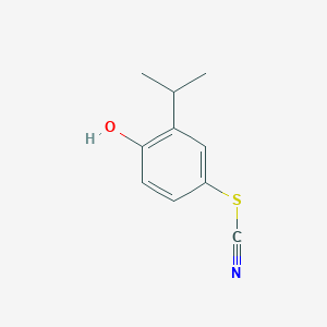 4-Hydroxy-3-(propan-2-yl)phenyl thiocyanate