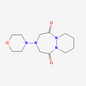 3-Morpholin-4-ylhexahydro-1H-pyridazino(1,2-a)(1,2,5)triazepine-1,5(2H)-dione