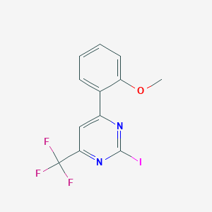 2-Iodo-6-(2-methoxyphenyl)-4-(trifluoromethyl)pyrimidine