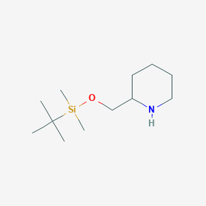 molecular formula C12H27NOSi B1280882 2-({[叔丁基(二甲基)甲硅烷基]氧基}甲基)哌啶 CAS No. 135938-63-5
