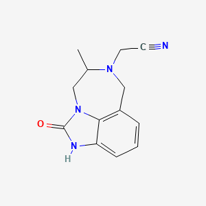 6-Cyanomethyl-4,5,6,7-tetrahydro-5-methylimidazo(4,5,1-jk)(1,4)benzodiazepin-2(1H)-one