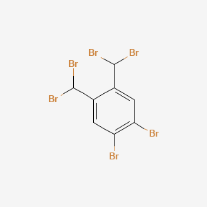 molecular formula C8H4Br6 B1280883 1,2-Dibromo-4,5-bis(dibromomethyl)benzene CAS No. 13209-20-6