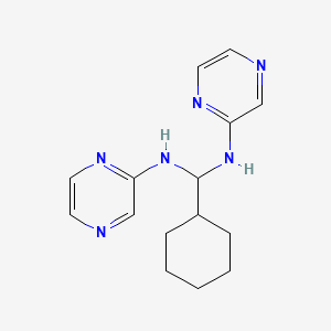 Cyclohexyl-N,N-di(2-pyrazinyl)methanediamine