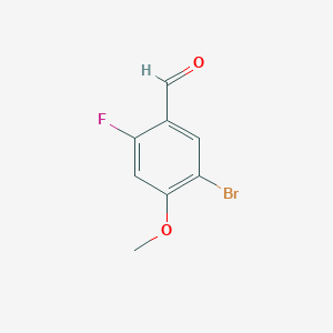 B1280886 5-Bromo-2-fluoro-4-methoxybenzaldehyde CAS No. 473417-48-0