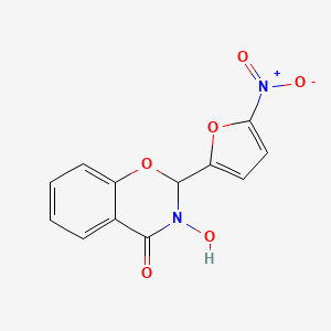 2,3-Dihydro-3-hydroxy-2-(5-nitro-2-furanyl)-4H-1,3-benzoxazin-4-one