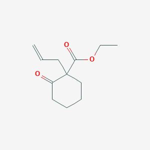 molecular formula C12H18O3 B12808887 Ethyl 2-oxo-1-prop-2-enyl-cyclohexane-1-carboxylate CAS No. 61771-75-3