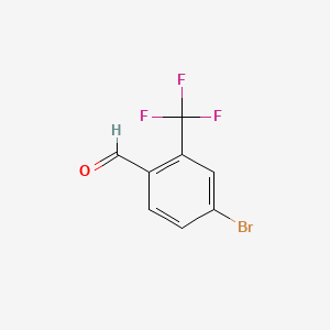 molecular formula C8H4BrF3O B1280889 4-溴-2-(三氟甲基)苯甲醛 CAS No. 861928-27-0