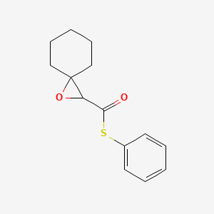 S-Phenyl 1-oxaspiro(2.5)octane-2-carbothioate