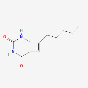 8-Pentyl-2,4-diazabicyclo(4.2.0)oct-7-ene-3,5-dione