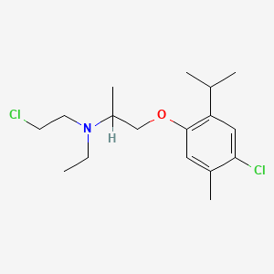 N-(2-chloroethyl)-1-(4-chloro-5-methyl-2-propan-2-ylphenoxy)-N-ethylpropan-2-amine