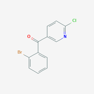 molecular formula C12H7BrClNO B1280893 5-(2-溴苯甲酰)-2-氯吡啶 CAS No. 858035-60-6