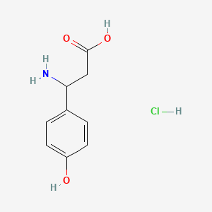 molecular formula C9H12ClNO3 B12808935 3S-Amino-3-(4-hydroxy-phenyl)-propionic acid 