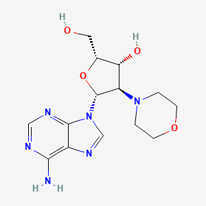 9H-Purin-6-amine, 9-(2-deoxy-2-(4-morpholinyl)-beta-D-xylofuranosyl)-