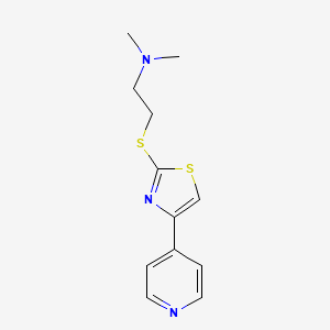 Ethanamine, N,N-dimethyl-2-((4-(4-pyridinyl)-2-thiazolyl)thio)-