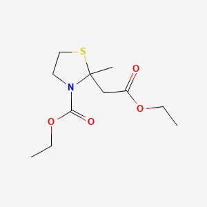 Ethyl 2-(2-ethoxy-2-oxoethyl)-2-methyl-1,3-thiazolidine-3-carboxylate