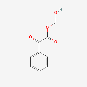 molecular formula C9H8O4 B12808974 Hydroxymethyl oxo(phenyl)acetate CAS No. 81065-85-2