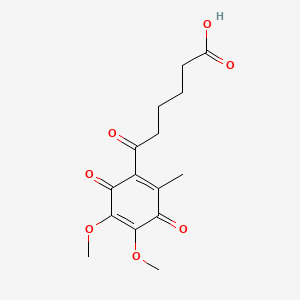 6-(4,5-Dimethoxy-2-methyl-3,6-dioxo-1,4-cyclohexadien-1-yl)-6-oxohexanoic acid