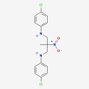 (2-(4-Chloroanilino)-1-((4-chloroanilino)methyl)-1-methylethyl)(hydroxy)azane oxide