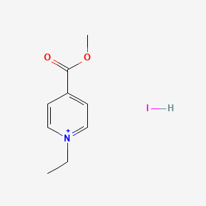 molecular formula C9H13INO2+ B12809119 Methyl 1-ethylpyridin-1-ium-4-carboxylate;hydroiodide 