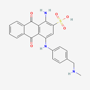 1-Amino-9,10-dihydro-4-[[4-[(methylamino)methyl]phenyl]amino]-9,10-dioxoanthracene-2-sulphonic acid