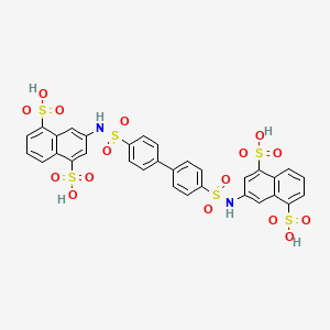 1,5-Naphthalenedisulfonic acid, 3,3'-((1,1'-biphenyl)-4,4'-diylbis(sulfonylimino))bis-