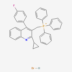 ((2-Cyclopropyl-4-(4-fluorophenyl)quinolin-3-YL)methyl)triphenylphosphonium