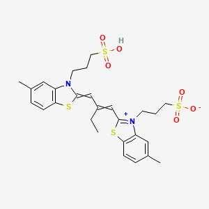 Benzothiazolium, 5-methyl-2-(2-((5-methyl-3-(3-sulfopropyl)-2(3H)-benzothiazolylidene)methyl)-1-butenyl)-3-(3-sulfopropyl)-, inner salt