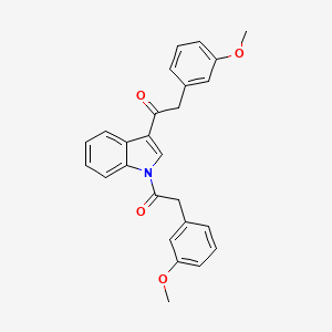 1,1'-(1h-Indole-1,3-diyl)bis[2-(3-methoxyphenyl)ethanone]