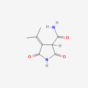 4-(1-Methylethylidene)-2,5-dioxopyrrolidine-3-carboxamide