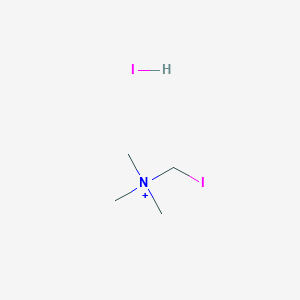 molecular formula C4H12I2N+ B12809298 Iodomethyl(trimethyl)azanium;hydroiodide 