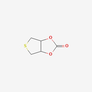 molecular formula C5H6O3S B12809322 Tetrahydrothieno[3,4-d][1,3]dioxol-2-one CAS No. 62729-33-3