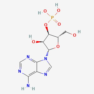 molecular formula C10H14N5O7P B12809358 [(2S,3R,4S,5S)-5-(6-aminopurin-9-yl)-4-hydroxy-2-(hydroxymethyl)oxolan-3-yl] dihydrogen phosphate 