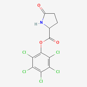 DL-Proline, 5-oxo-, pentachlorophenyl ester