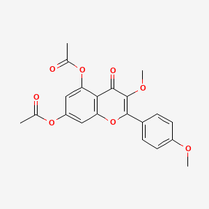 5-(Acetyloxy)-3-methoxy-2-(4-methoxyphenyl)-4-oxo-4H-chromen-7-yl acetate